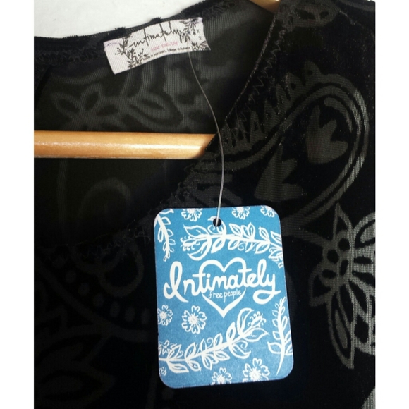 Free People Black Burnout Babe Bodycon Dre… - Picture 6 of 7